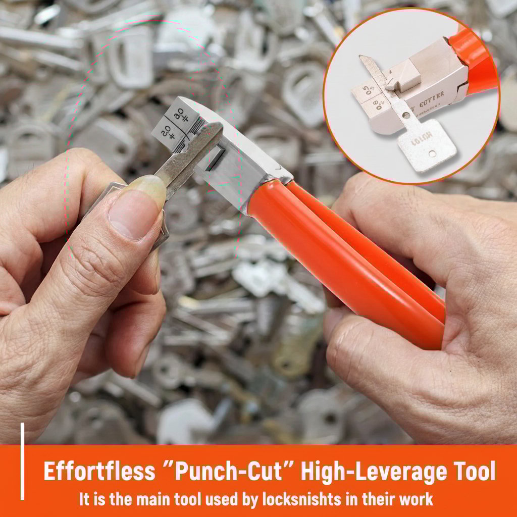 🔐The "Pocket Locksmith" Tool: Cut Spare Keys Anywhere, Anytime. Emergency Key Clipper for Home & Auto.