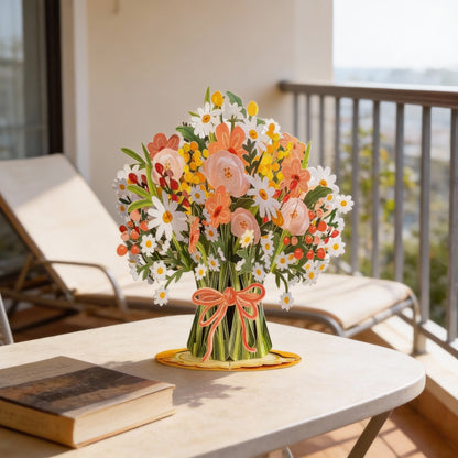 🏆50K+ SOLD! 🌼💌 Forever-Blooming 3D Flower Pop-Up Card– Personalized Love Message & Everlasting Bloom 🎁