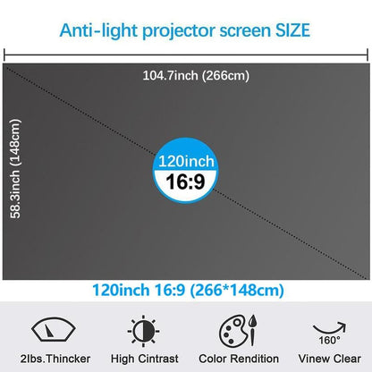 ⚡Hot Sales 49% OFF🔥Anti-Light 4K Projector Screen (16:9)🎥✨