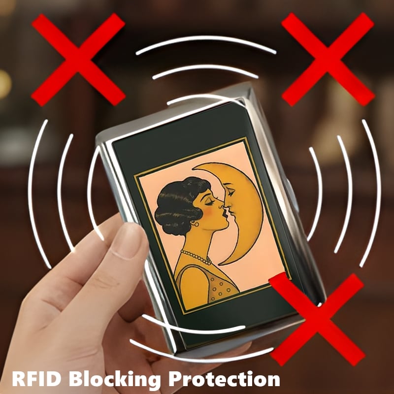 ❤️Vintage Art Deco Versatile Card & Cash Case With RFID Protection