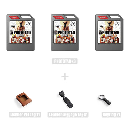 PhotoTag: E-ink screen tracker, pet locator, luggage tracker, wallet locator