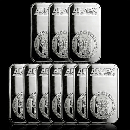 Last Day 60% OFF🔥🦅APMEX 1 oz .999 Fine Silver Bar – American Eagle Heritage for Collectors