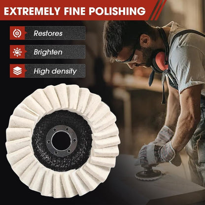 🔥Last Day 48% OFF- Premium Wool Felt Polishing Flap Disc for Angle Grinders