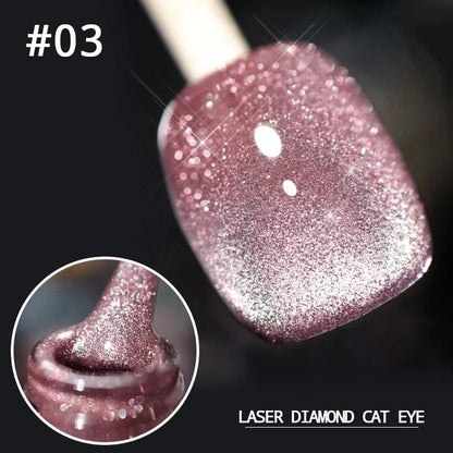 💎Laser Diamond Cat Eye Nail Polish