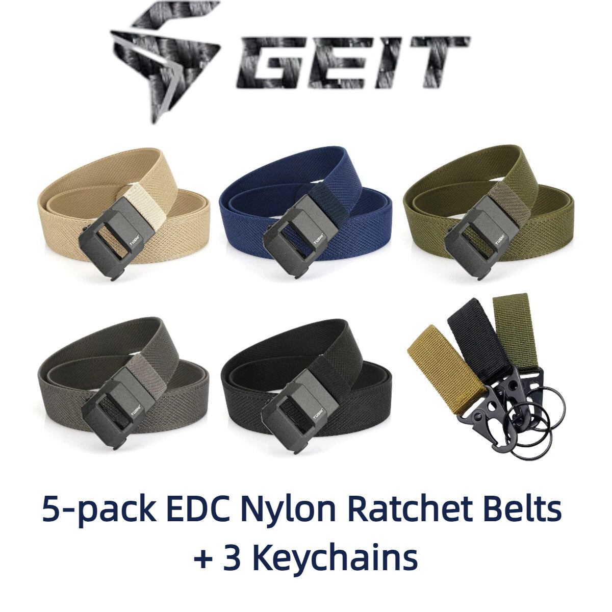 🔥LAST DAY 49% OFF - EDC Nylon Ratchet Belt