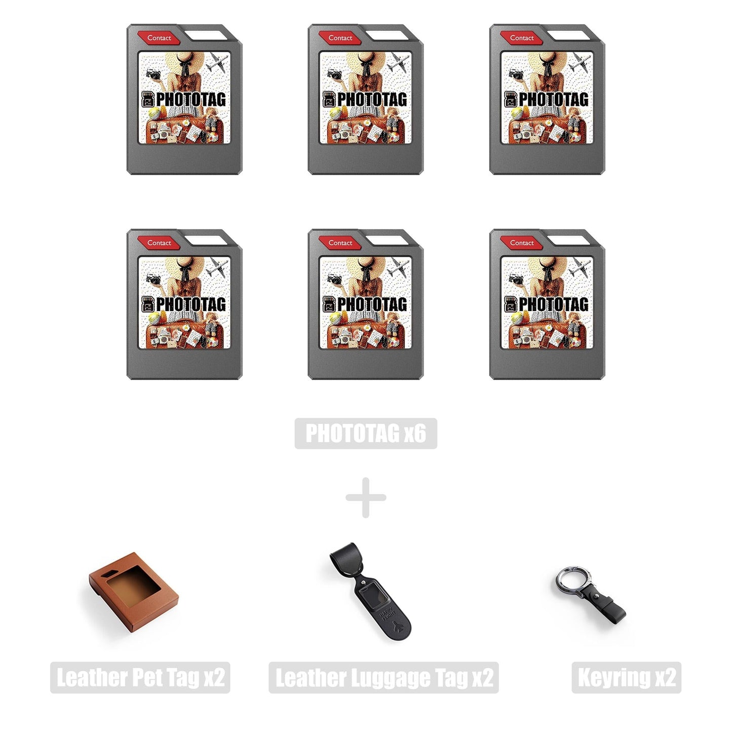 PhotoTag: E-ink screen tracker, pet locator, luggage tracker, wallet locator