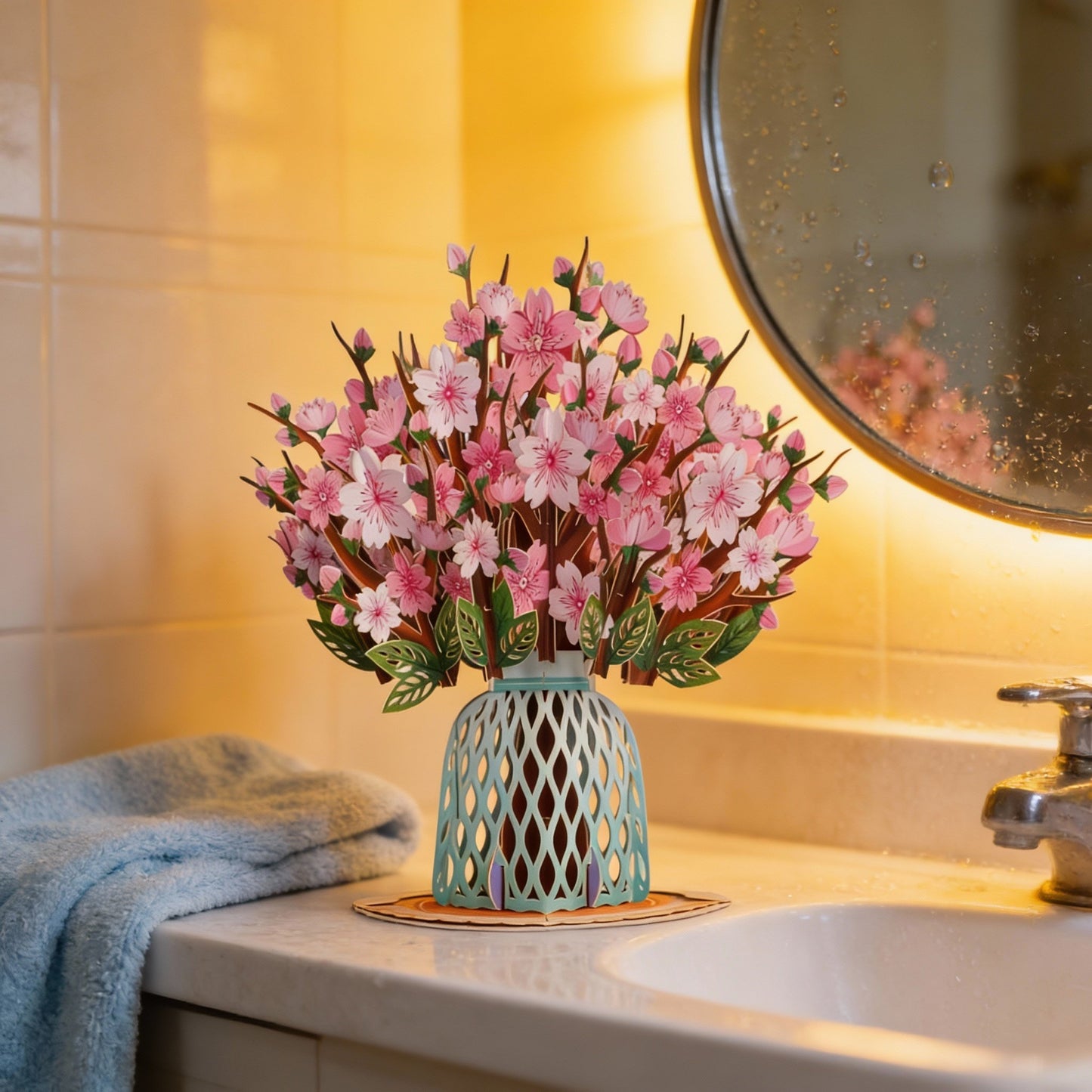 🏆50K+ SOLD! 🌼💌 Forever-Blooming 3D Flower Pop-Up Card– Personalized Love Message & Everlasting Bloom 🎁