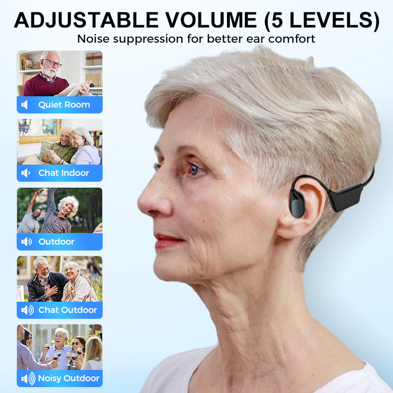 👂Revitalize your ears again💖 💥 LIMITED TIME OFFER!🔥Bone Conduction Smart Hearing Aid Bluetooth Earphones