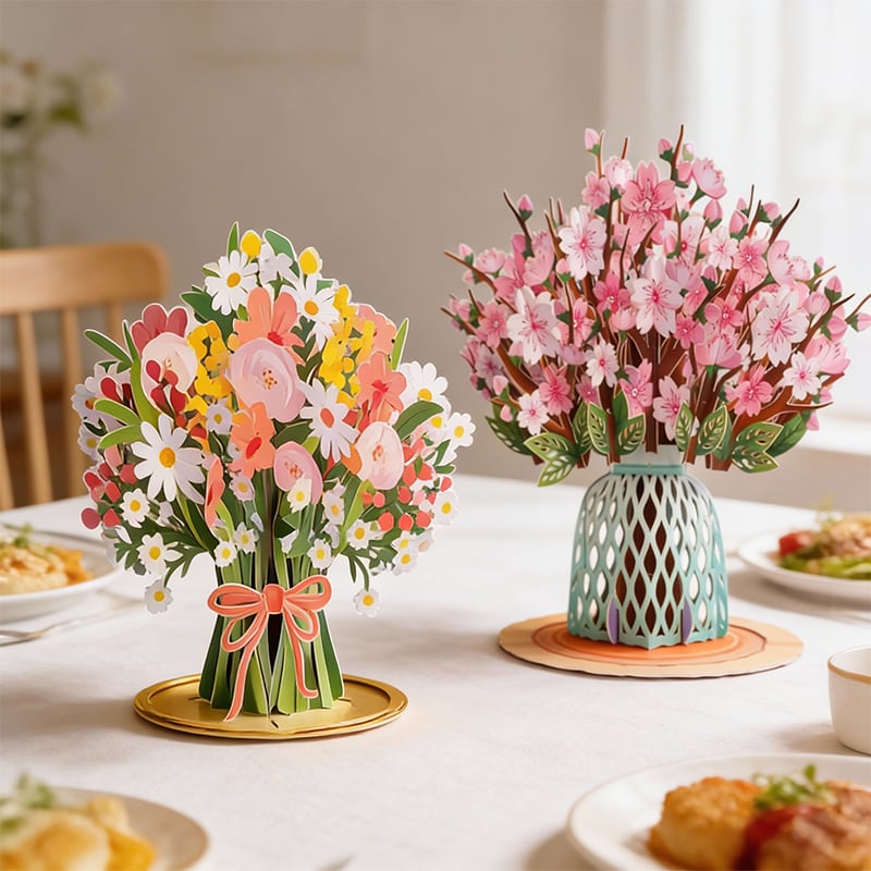 🏆50K+ SOLD! 🌼💌 Forever-Blooming 3D Flower Pop-Up Card– Personalized Love Message & Everlasting Bloom 🎁