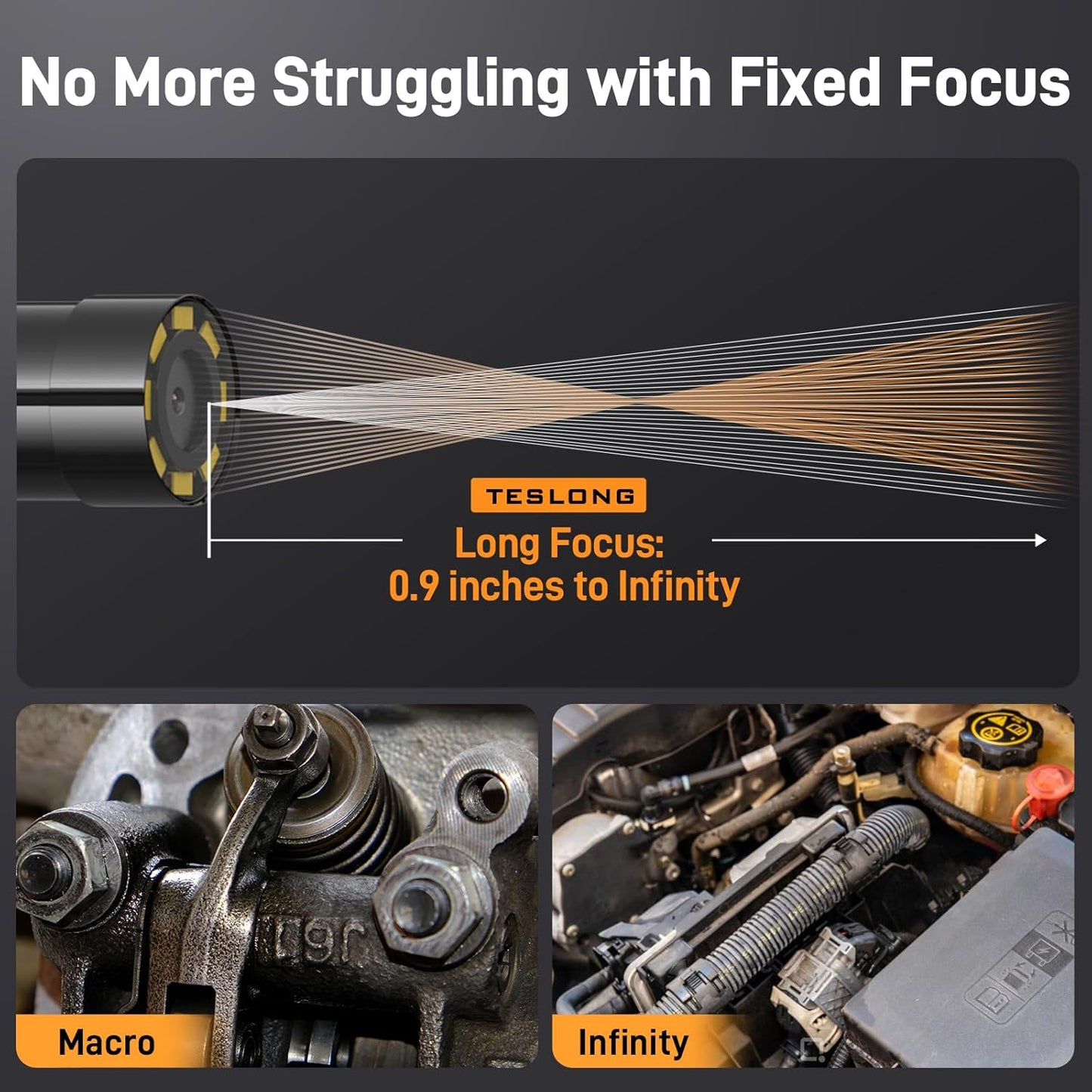 🔎 Plug-and-Play Endoscope Camera - Compatible with Android & iPhone & ipad for Direct Connection