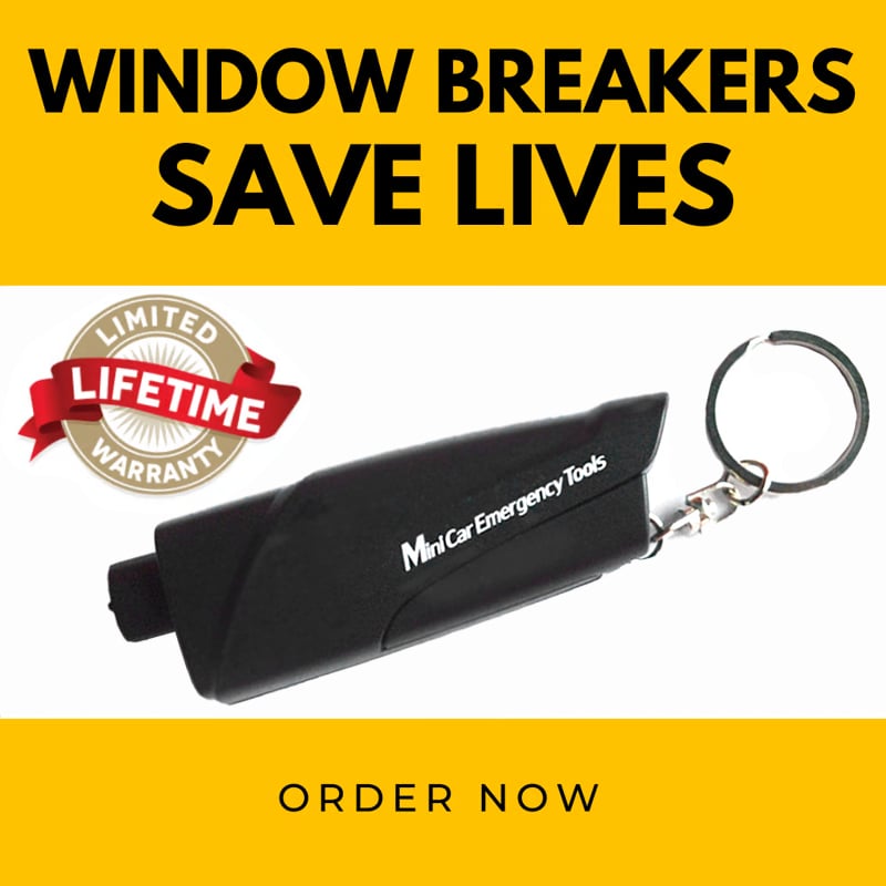 🔥2-in-1 Emergency Window Breaker & Seatbelt Cutter