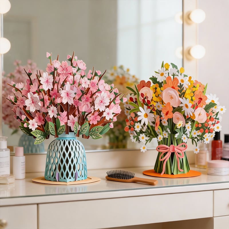 🏆50K+ SOLD! 🌼💌 Forever-Blooming 3D Flower Pop-Up Card– Personalized Love Message & Everlasting Bloom 🎁