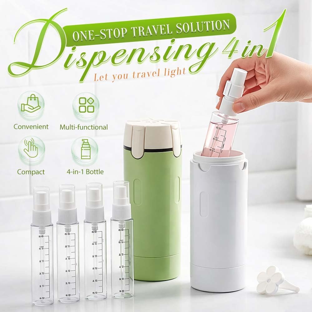 🔥LAST DAY 50% OFF - ✨4-in-1 Travel Dispenser Bottle