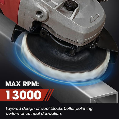 🔥Last Day 48% OFF- Premium Wool Felt Polishing Flap Disc for Angle Grinders