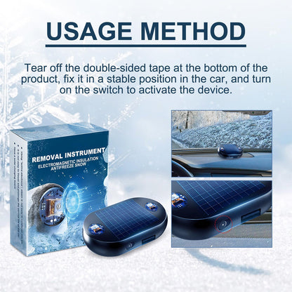 Electromagnetic Anti-Freezing Device ~ Enjoy a clear windshield every winter morning.