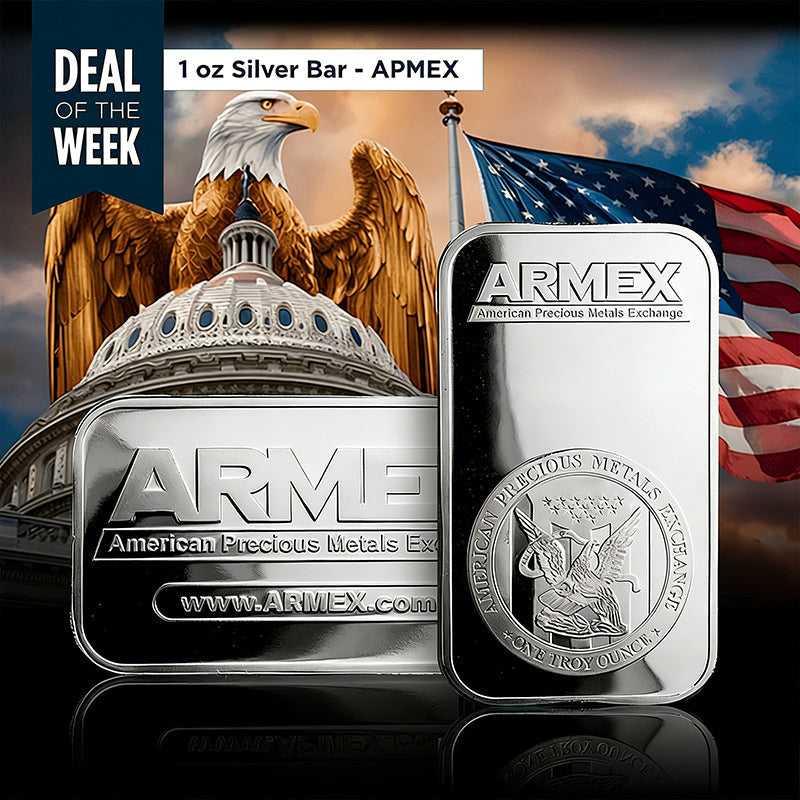 Last Day 60% OFF🔥🦅APMEX 1 oz .999 Fine Silver Bar – American Eagle Heritage for Collectors