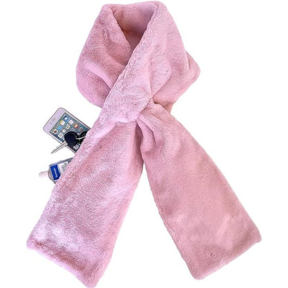 🔥Only $14.99!!!🎅Christmas Special Deals⚡50K+ SOLD!🧣Ultra-Soft Faux Fur Pull-Through Scarf with Secret Zipper Pocket