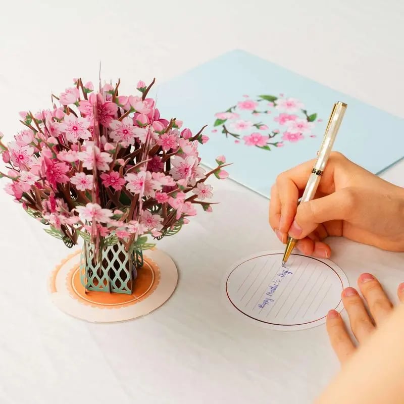🏆50K+ SOLD! 🌼💌 Forever-Blooming 3D Flower Pop-Up Card– Personalized Love Message & Everlasting Bloom 🎁