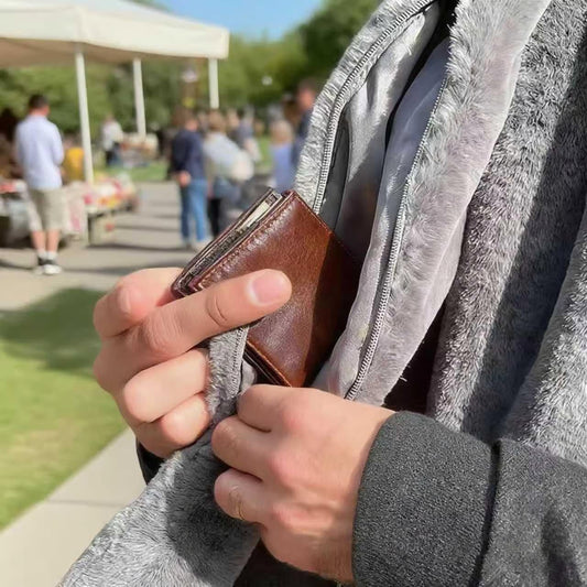 🔥Only $14.99!!!🎅Christmas Special Deals⚡50K+ SOLD!🧣Ultra-Soft Faux Fur Pull-Through Scarf with Secret Zipper Pocket