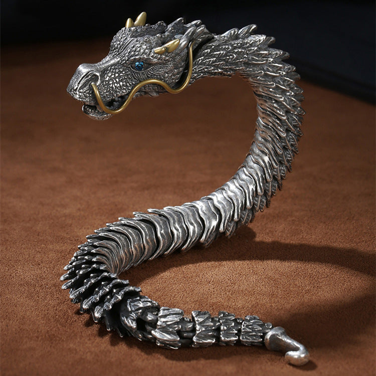 🔥Last day! Limited-time offer: 50% off!🔥Dragon Bracelet - Sterling Silver