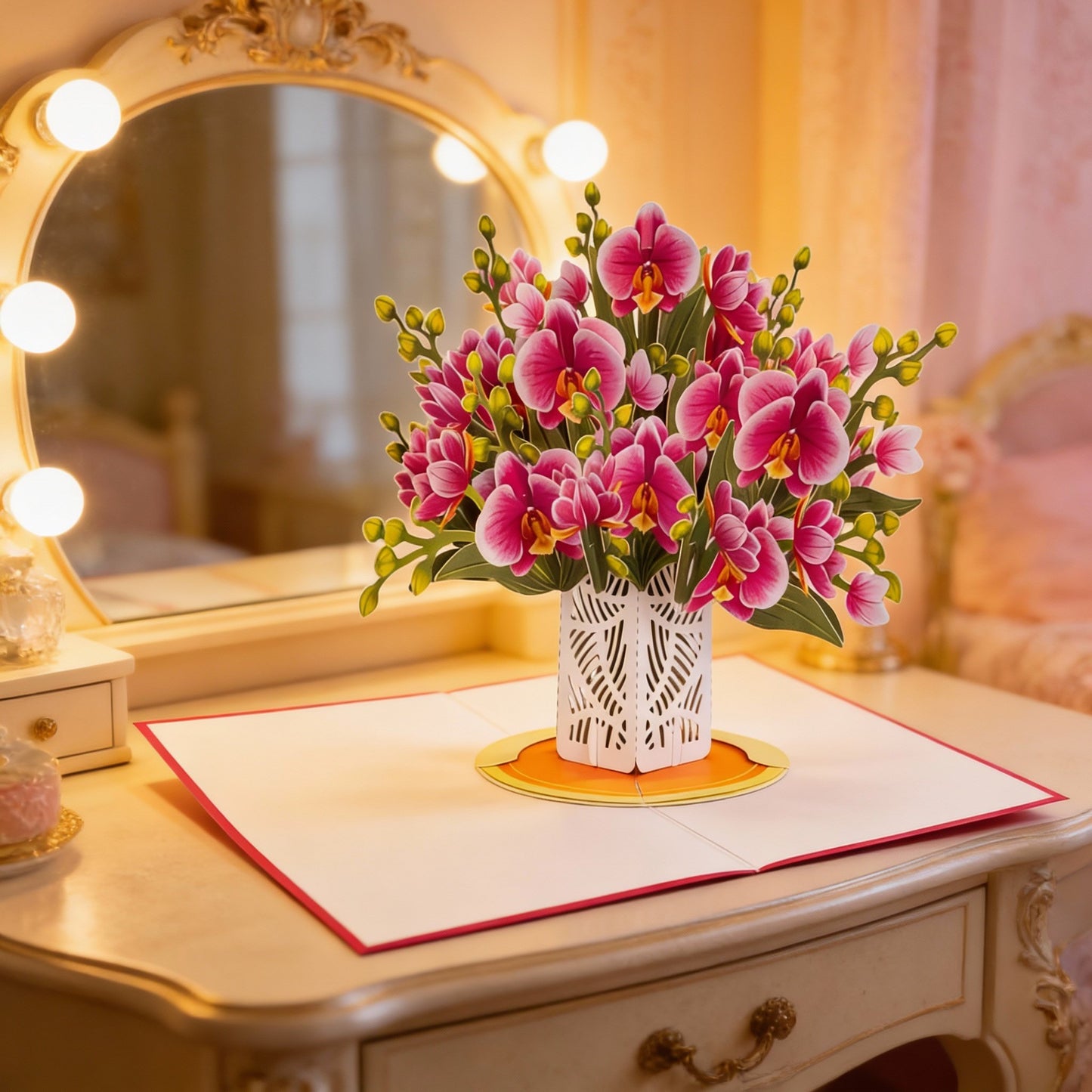 🏆50K+ SOLD! 🌼💌 Forever-Blooming 3D Flower Pop-Up Card– Personalized Love Message & Everlasting Bloom 🎁