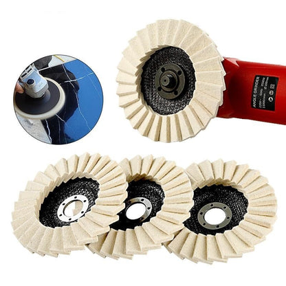 🔥Last Day 48% OFF- Premium Wool Felt Polishing Flap Disc for Angle Grinders