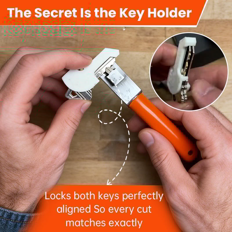 🔐The "Pocket Locksmith" Tool: Cut Spare Keys Anywhere, Anytime. Emergency Key Clipper for Home & Auto.