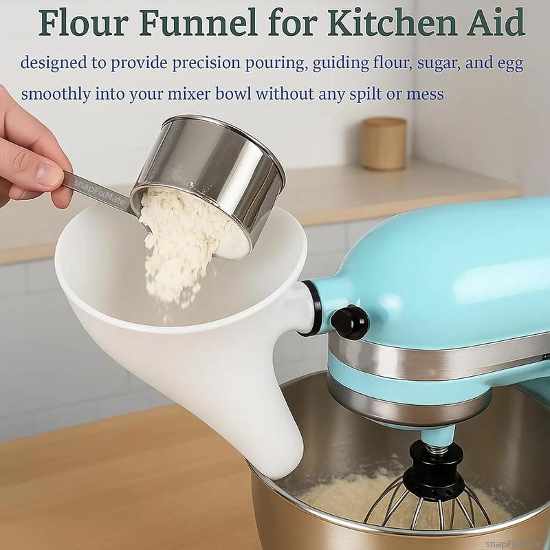 🔥LAST DAY 49% OFF - ✨Flour Funnel for Kitchen Aid Stand Mixer