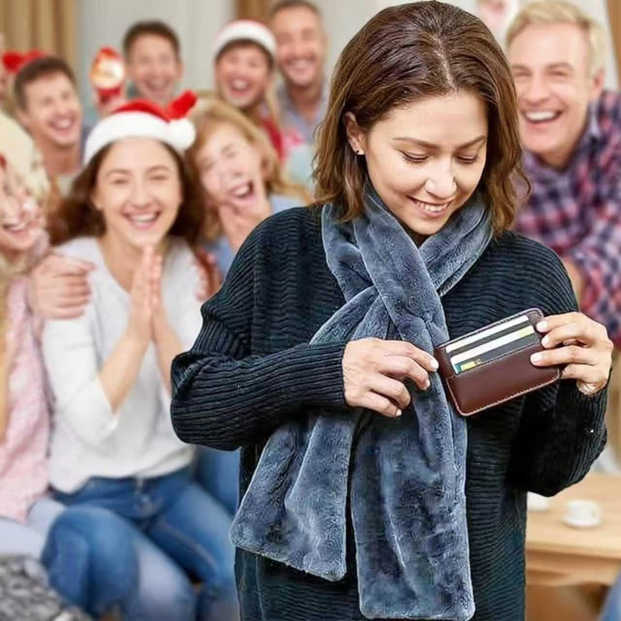 🔥Only $14.99!!!🎅Christmas Special Deals⚡50K+ SOLD!🧣Ultra-Soft Faux Fur Pull-Through Scarf with Secret Zipper Pocket