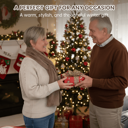 🔥Only $14.99!!!🎅Christmas Special Deals⚡50K+ SOLD!🧣Ultra-Soft Faux Fur Pull-Through Scarf with Secret Zipper Pocket