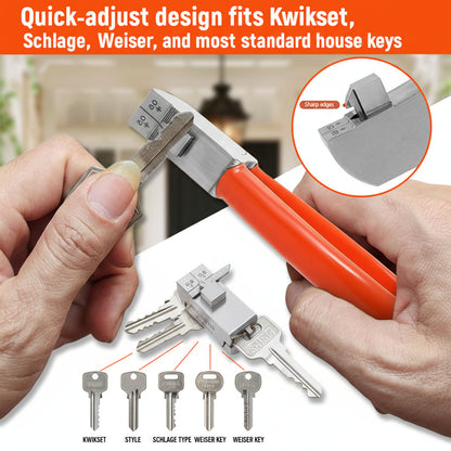 🔐The "Pocket Locksmith" Tool: Cut Spare Keys Anywhere, Anytime. Emergency Key Clipper for Home & Auto.